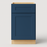 MILL'S PRIDE Valencia Blue Shaker Base Kitchen Cabinet - 12 in W x 24 in D x 34.5 in H