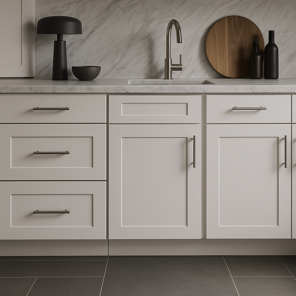 MILL'S PRIDE Richmond Verona White Shaker Base Kitchen Cabinet - 15 in W x 24 in D x 34.5 in H