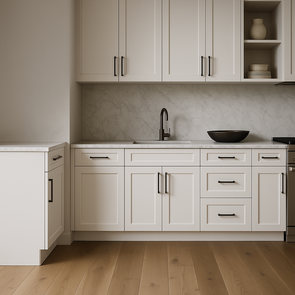 MILL'S PRIDE Richmond Verona White Shaker Base Kitchen Cabinet - 15 in W x 24 in D x 34.5 in H