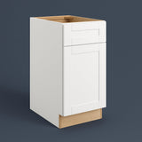 MILL'S PRIDE Richmond Verona White Shaker Base Kitchen Cabinet - 18 in W x 24 in D x 34.5 in H