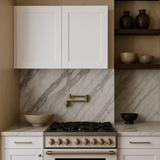 MILL'S PRIDE Richmond Verona White Shaker Wall Kitchen Cabinet - 30 in W x 12 in D x 24 in H