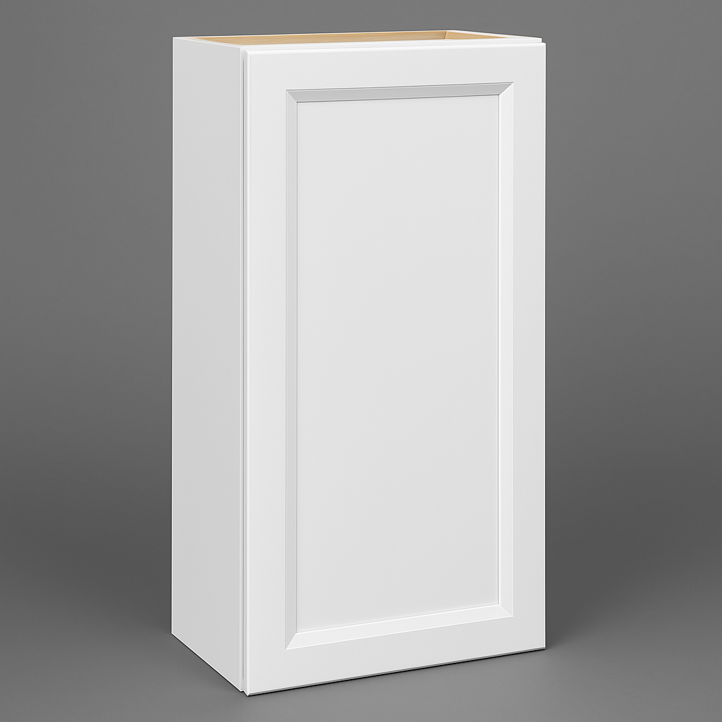 PELHAM & WHITE Keyport Shaker Wall Kitchen Cabinet, 18 in. W x 12 in. D x 36 in. H, White