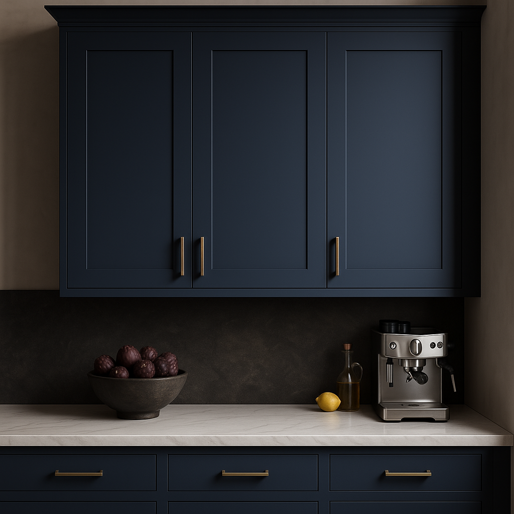 MILL'S PRIDE Valencia Blue Shaker Wall Kitchen Cabinet - 24" W x 12" D x 30" H