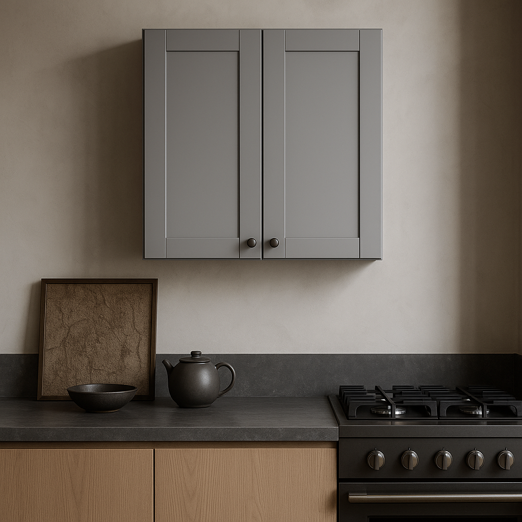 MILL'S PRIDE Richmond Vesuvius Gray Wall Kitchen Cabinet - 24 in W x 12 in D x 30 in H