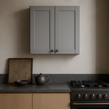 MILL'S PRIDE Richmond Vesuvius Gray Wall Kitchen Cabinet - 24 in W x 12 in D x 30 in H