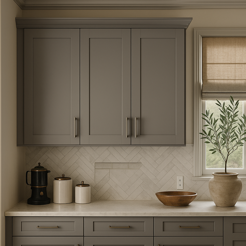 MILL'S PRIDE Richmond Vesuvius Gray Wall Kitchen Cabinet - 24 in W x 12 in D x 30 in H