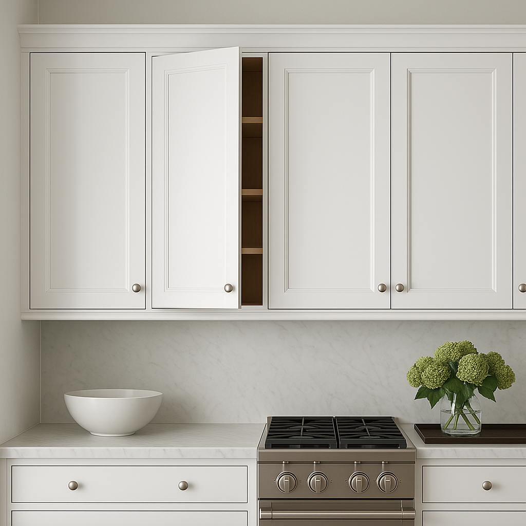 PELHAM & WHITE Keyport Shaker Wall Kitchen Cabinet, 18 in. W x 12 in. D x 30 in. H, White