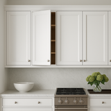 PELHAM & WHITE Keyport Shaker Wall Kitchen Cabinet, 18 in. W x 12 in. D x 30 in. H, White