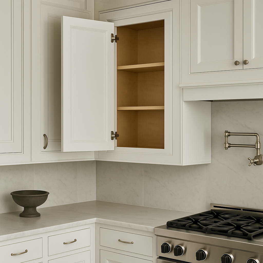 PELHAM & WHITE Keyport Shaker Wall Kitchen Cabinet, 18 in. W x 12 in. D x 30 in. H, White