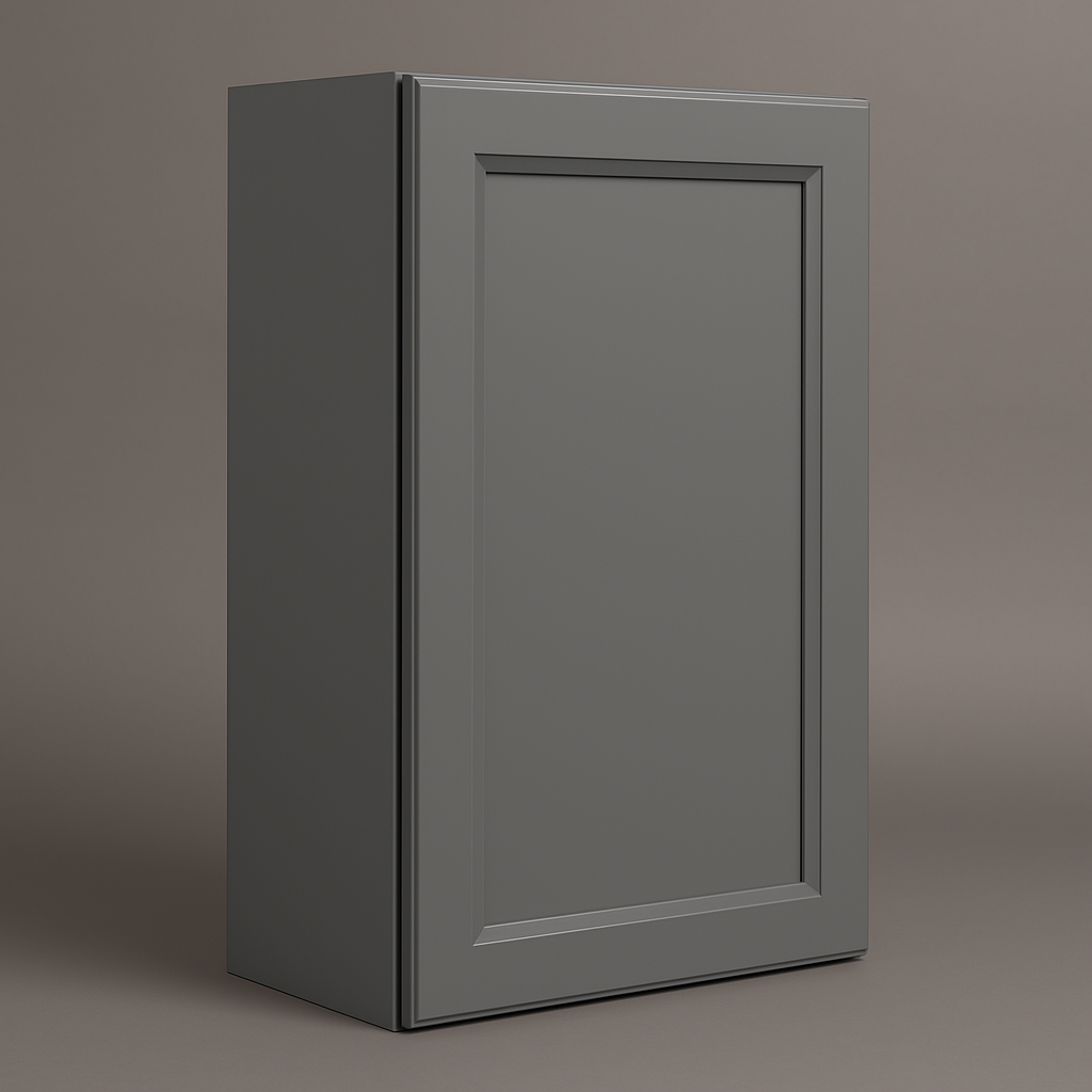 PELHAM & WHITE Keyport Shaker Wall Kitchen Cabinet, Charcoal, 18x12x30
