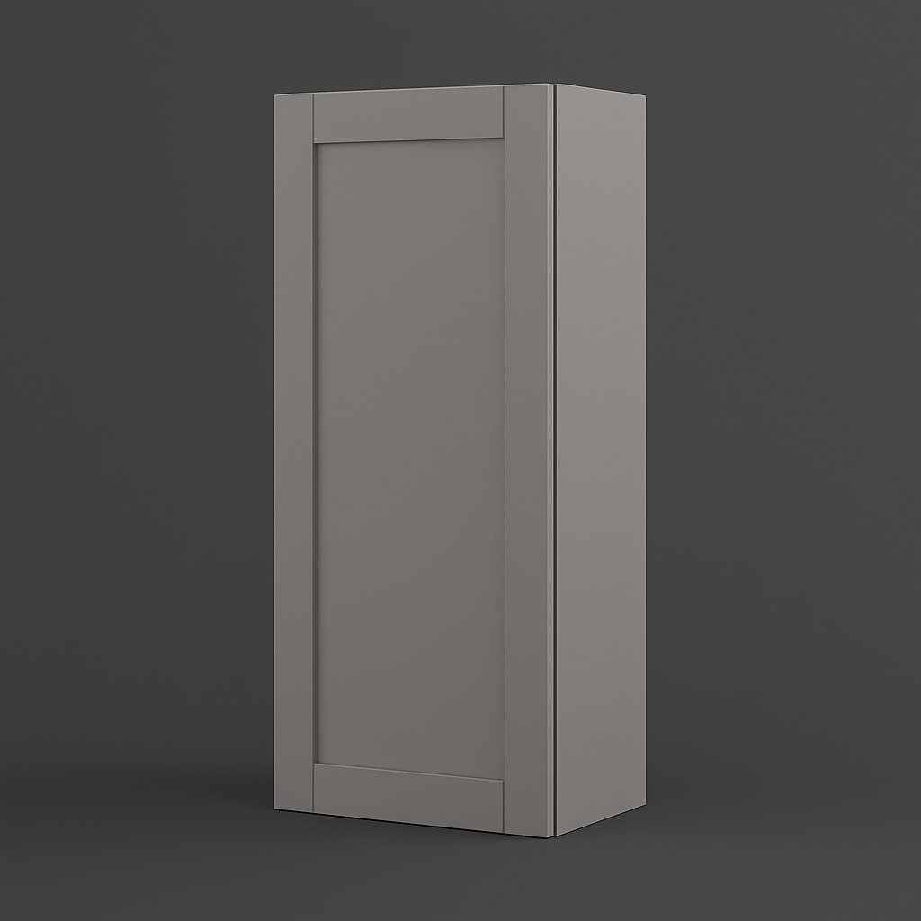 MILL'S PRIDE Richmond Vesuvius Gray Plywood Shaker Wall Kitchen Cabinet - Ready to Assemble