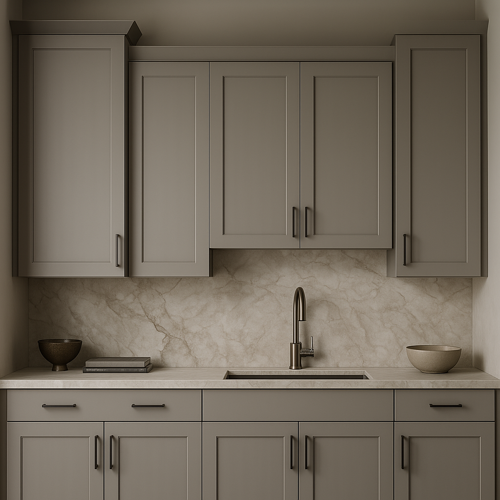 MILL'S PRIDE Richmond Vesuvius Gray Plywood Shaker Wall Kitchen Cabinet - Ready to Assemble