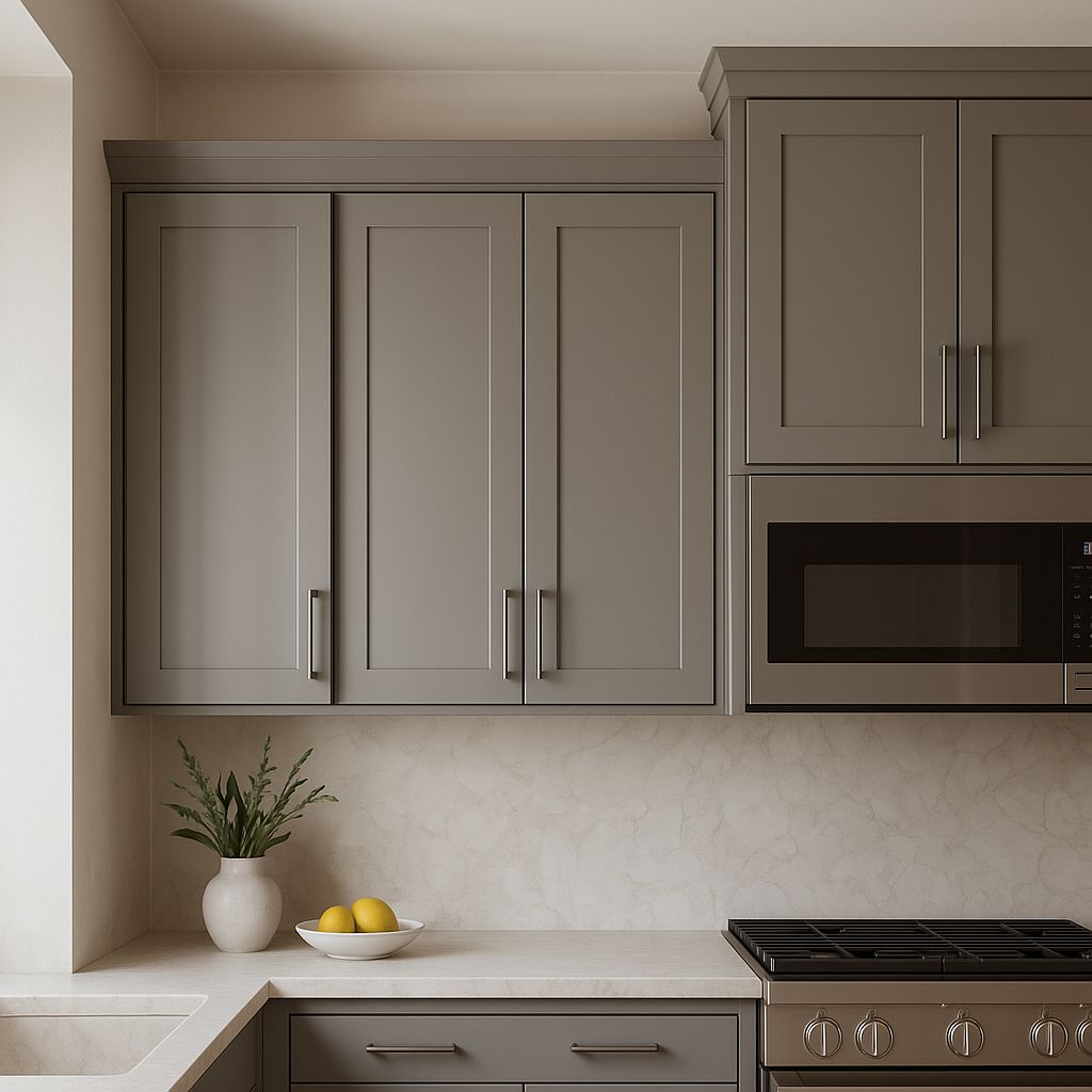 MILL'S PRIDE Richmond Vesuvius Gray Plywood Shaker Wall Kitchen Cabinet - Ready to Assemble