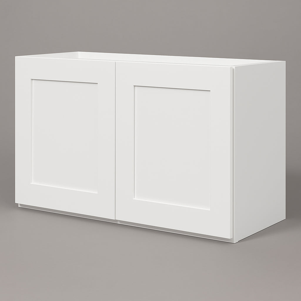Design House Brookings Shaker 2-Door Bridge Wall Kitchen Cabinet in White