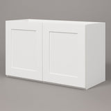 Design House Brookings Shaker 2-Door Bridge Wall Kitchen Cabinet in White