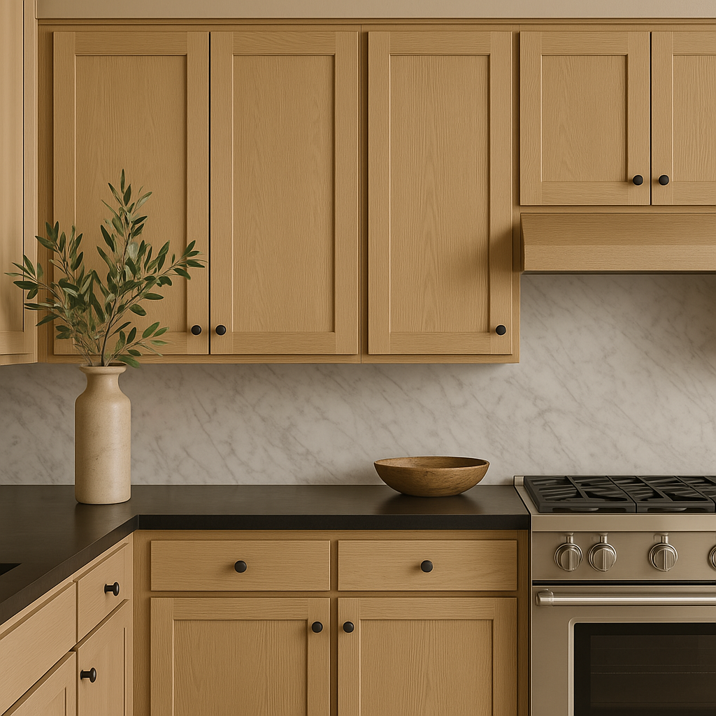 Hampton Bay Avondale White Oak Shaker Wall Kitchen Cabinet, 15x12x30 in.