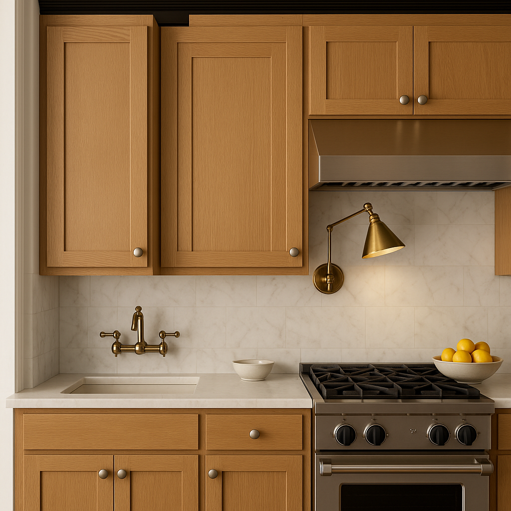 Hampton Bay Avondale White Oak Shaker Wall Kitchen Cabinet, 15x12x30 in.