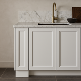 PELHAM & WHITE Keyport Shaker White Plywood Kitchen Cabinet - Tool-Free Assembly