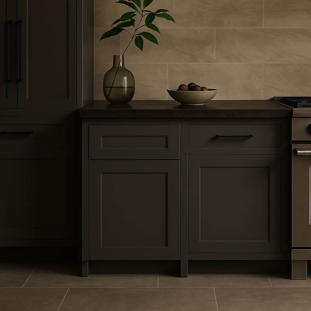 MILL'S PRIDE Richmond Venetian Onyx Shaker Base Kitchen Cabinet - Soft Close, Ready to Assemble