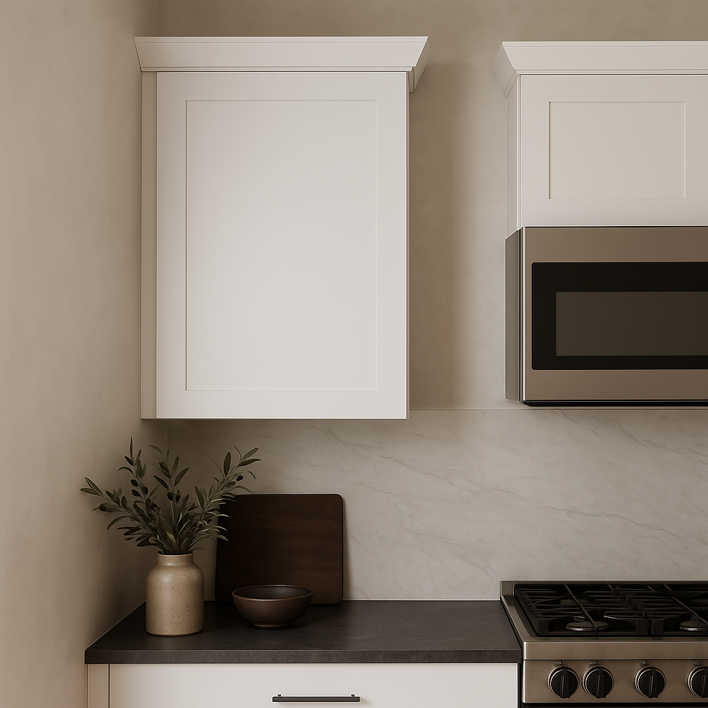 MILL'S PRIDE Richmond Verona White Shaker Wall Kitchen Cabinet - 21 in W x 12 in D x 30 in H