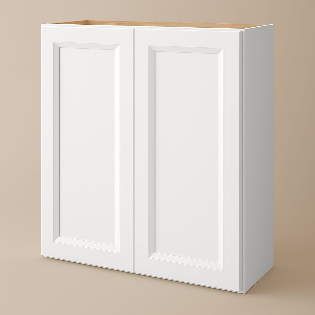 PELHAM & WHITE Keyport Shaker Wall Kitchen Cabinet, 27 in. W x 12 in. D x 30 in. H, White