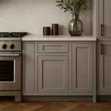 MILL'S PRIDE Richmond Vesuvius Gray Shaker Base Kitchen Cabinet - 21 in W x 24 in D x 34.5 in H