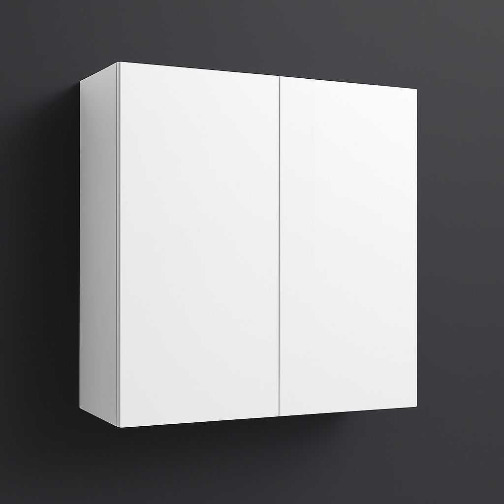 Cambridge Radiance White Gloss Slab Wall Kitchen Cabinet, 24x12x30 in.