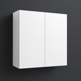 Cambridge Radiance White Gloss Slab Wall Kitchen Cabinet, 24x12x30 in.