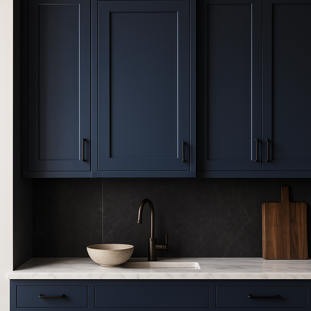 MILL'S PRIDE Valencia Blue Shaker Wall Kitchen Cabinet - 21" W x 12" D x 36" H