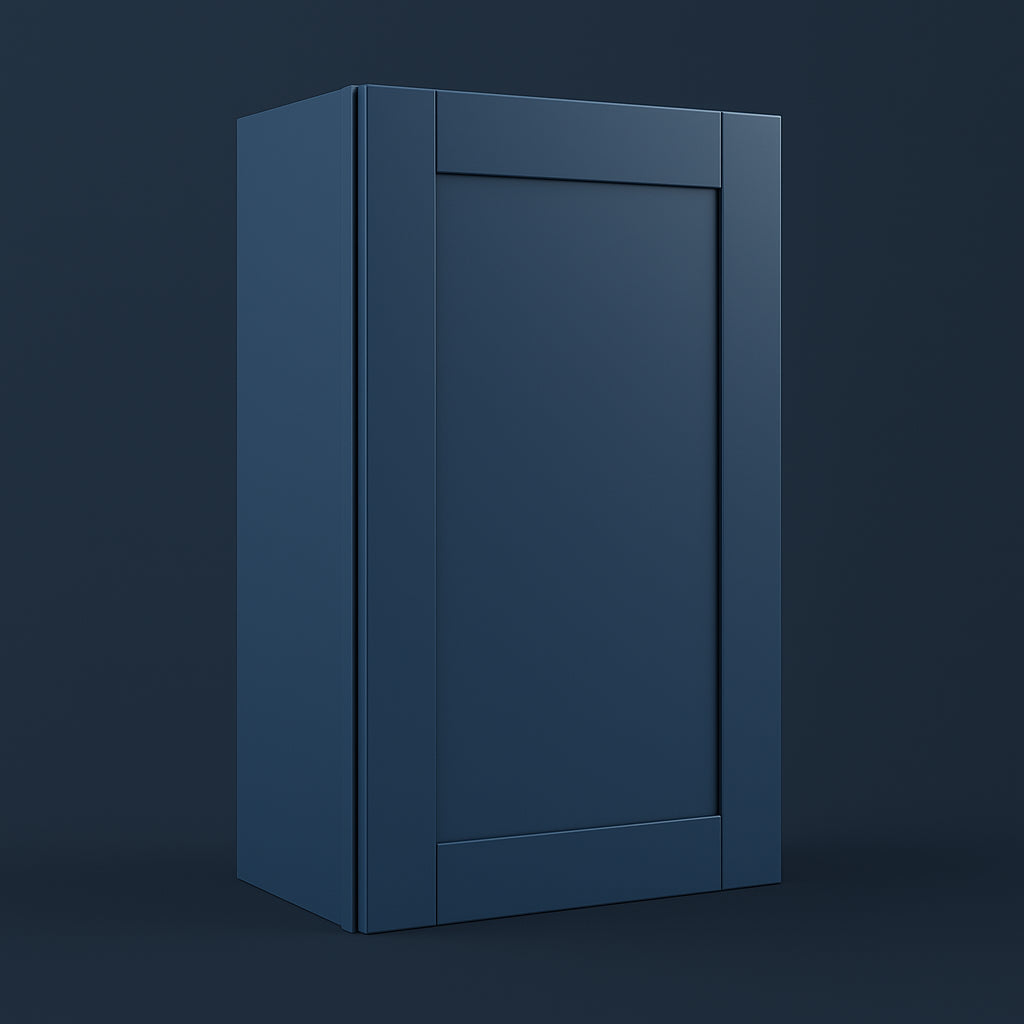 MILL'S PRIDE Valencia Blue Shaker Wall Kitchen Cabinet - 21" W x 12" D x 36" H