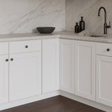 Cambridge Everest 24 in. Shaker Corner Diagonal Kitchen Cabinet in White