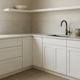 Cambridge Everest 24 in. Shaker Corner Diagonal Kitchen Cabinet in White