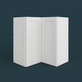 Cambridge Everest 24 in. Shaker Corner Diagonal Kitchen Cabinet in White