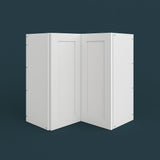 Cambridge Everest 24 in. Shaker Corner Diagonal Kitchen Cabinet in White