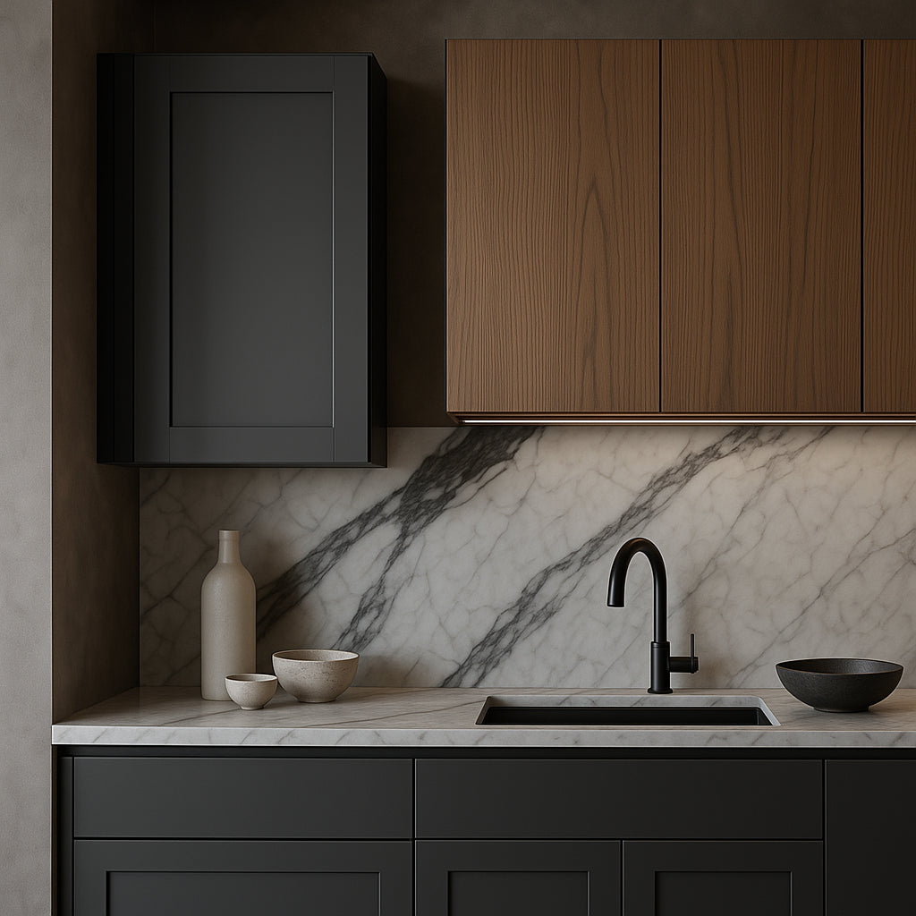 MILL'S PRIDE Richmond Venetian Onyx Plywood Shaker Wall Kitchen Cabinet