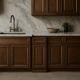 CASAINC 12" Dark Caramel Kitchen Base Cabinet with Drawer