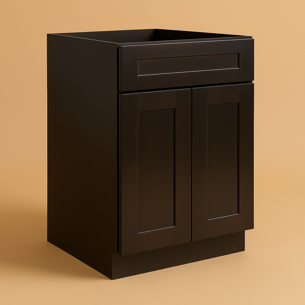 Design House Brookings Solid Wood Shaker Base Kitchen Cabinet in Espresso