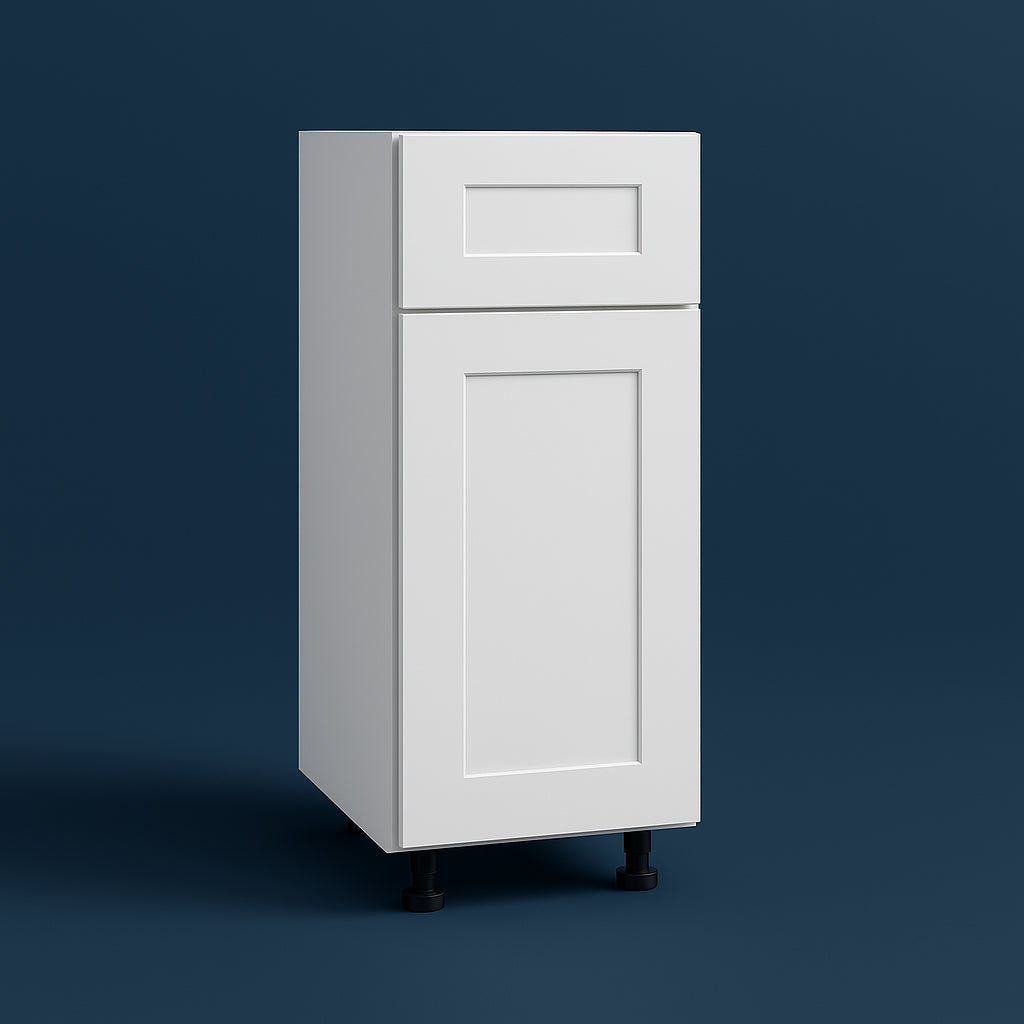 Cambridge Everest White Shaker Base Kitchen Cabinet, Ready to Assemble