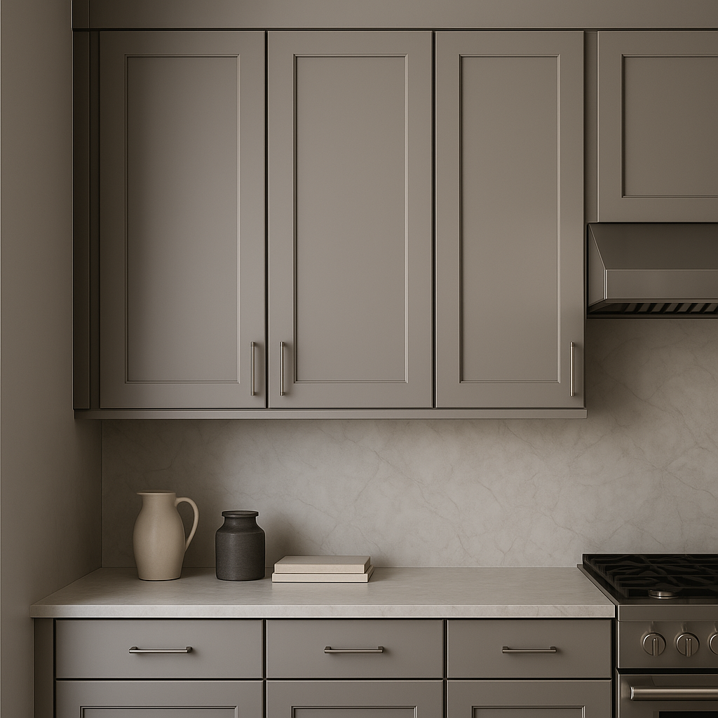 MILL'S PRIDE Richmond Vesuvius Gray Plywood Shaker Wall Kitchen Cabinet