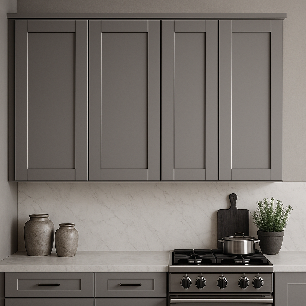 MILL'S PRIDE Richmond Vesuvius Gray Plywood Shaker Wall Kitchen Cabinet