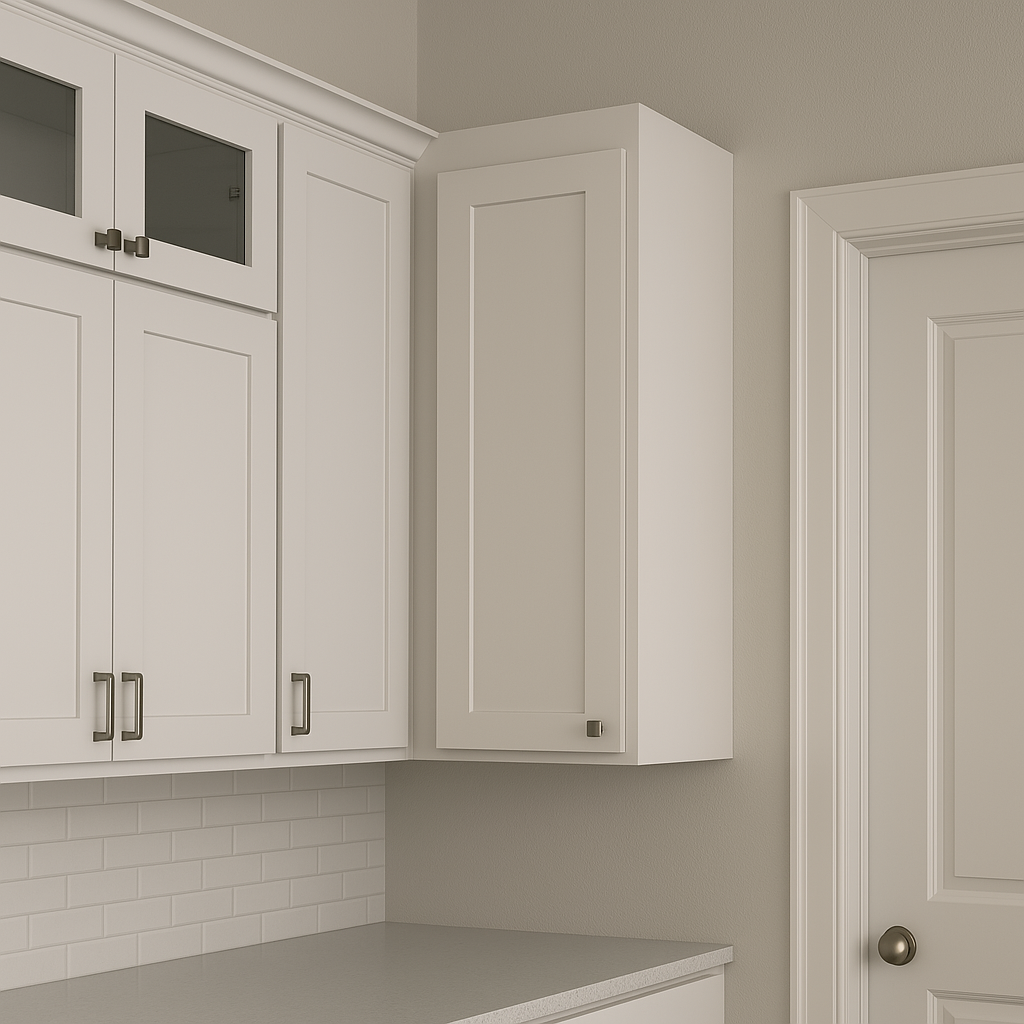 HOMLUX Ready to Assemble Wall Kitchen Cabinet in Shaker White, 15 in. W x 12 in. D x 36 in. H