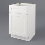 Plywell Ready to Assemble Shaker Base Cabinet with 1 Door and 1 Drawer in White
