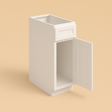 CASAINC White Shaker Floor Base Kitchen Cabinet with Drawer