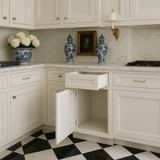 CASAINC White Shaker Floor Base Kitchen Cabinet with Drawer