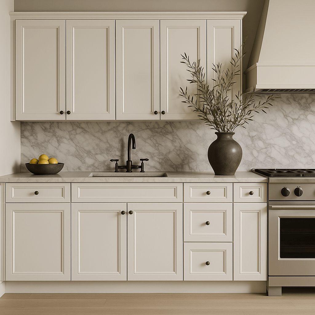 LIFEART CABINETRY Newport Ready to Assemble Base Cabinet with 1-Door and 1-Drawer in Classic White