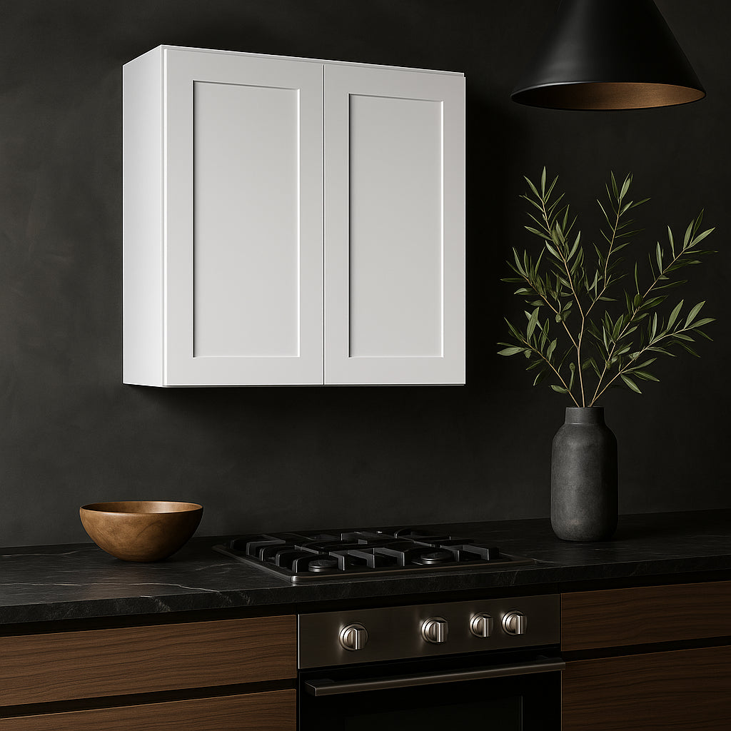 Design House Brookings Shaker Style Wall Kitchen Cabinet, White, Ready to Assemble