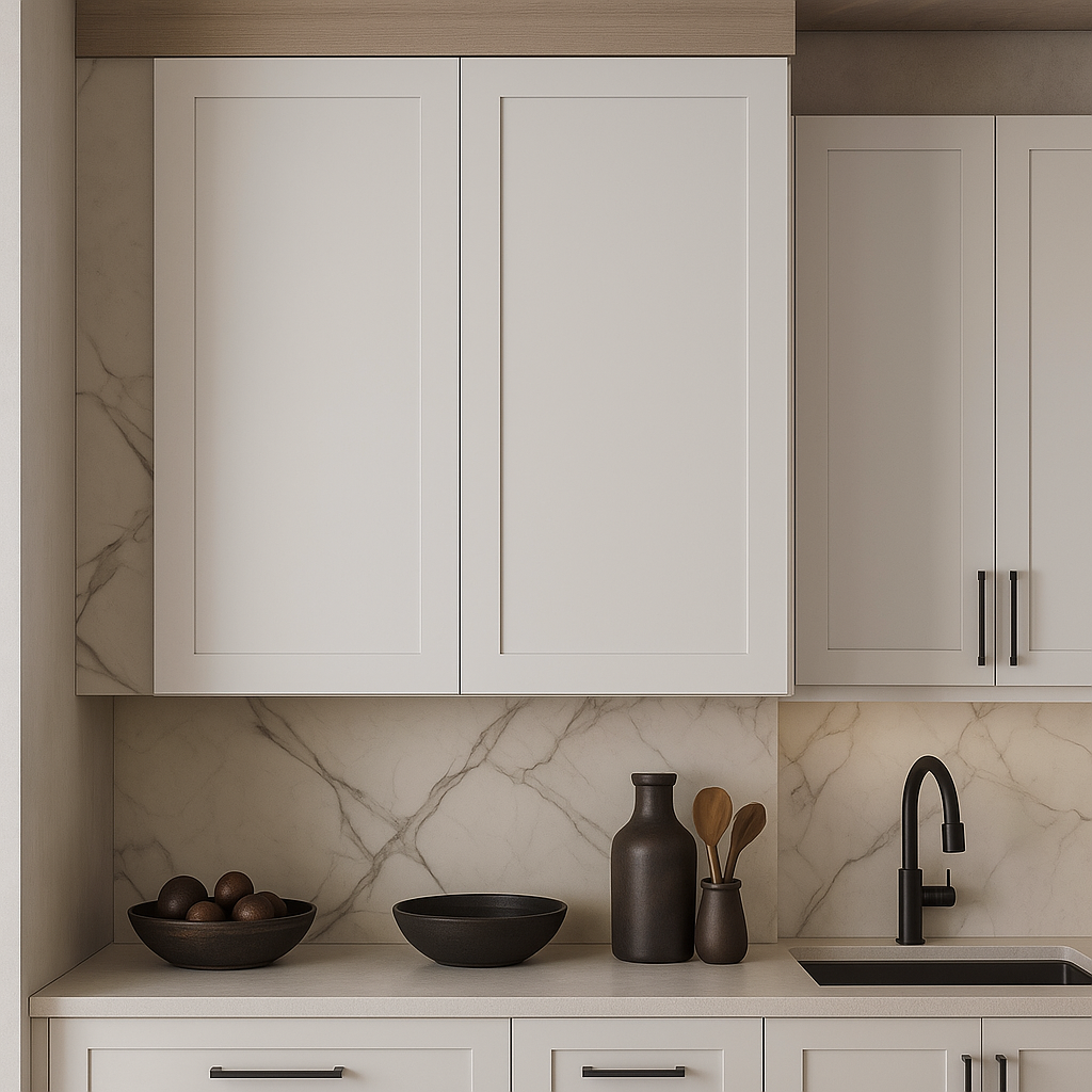 Cambridge Everest Shaker Wall Kitchen Cabinet, 33x12x30, White