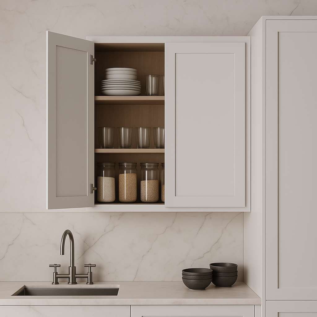 Cambridge Everest 36x12x30 Shaker Wall Kitchen Cabinet in White
