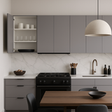 Cambridge Radiance Matte Grey Slab Wall Kitchen Cabinet - 36 in. W x 12 in. D x 30 in. H