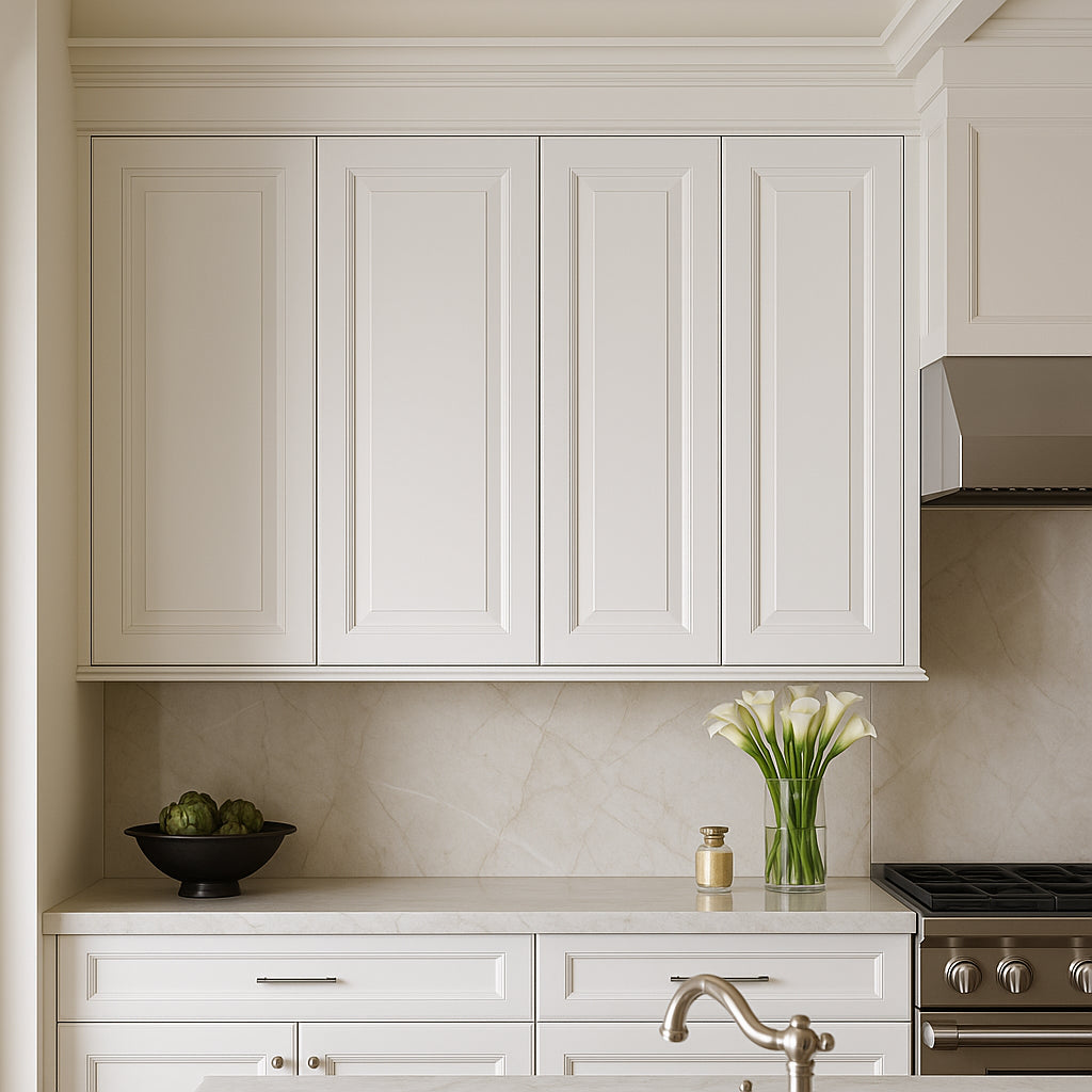 HOMEIBRO 27-in White Plywood Wall Kitchen Cabinet